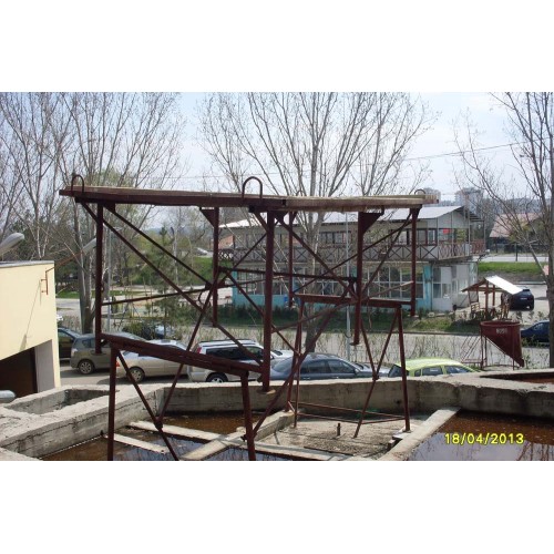 Masa de zidar din metal. 2,8*1,6 m folosit