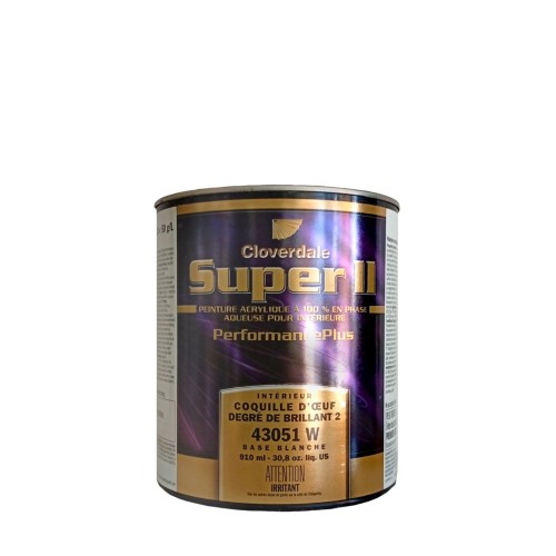 Vopsea 100% acrilica semimata pentru interior baza W - 0.925L