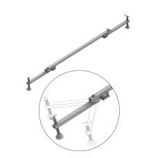 Consolă detașabilă și pivotantă L - 2,0 m (set de 2 bucăți) pentru schele LKU-25